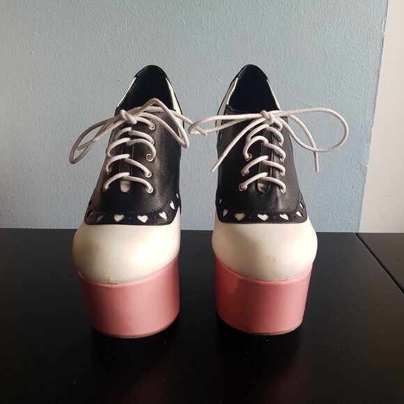 Sugarbaby Sugarthrillz Peggy Sue loafer Platform shoes US 8 - Picture 3 of 10